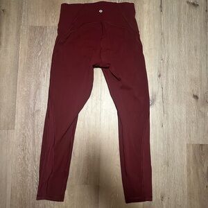 Lululemon red leggings